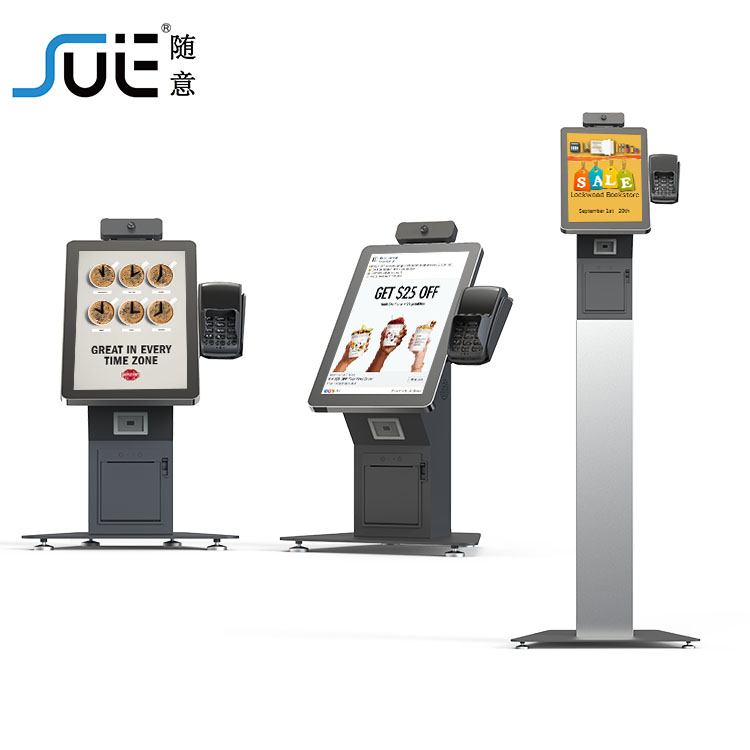 15.6 21.5 Inch Portrait Touchscreen Self Ordering Kiosk