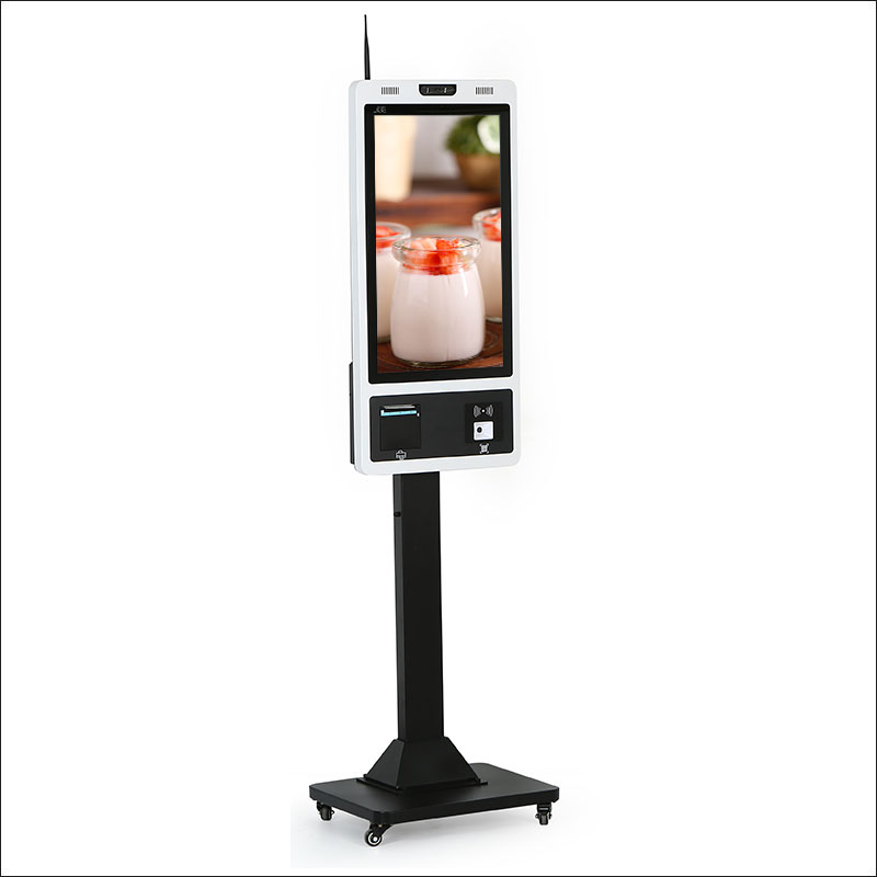 Restaurants Self Payment Floor Stand Kiosk